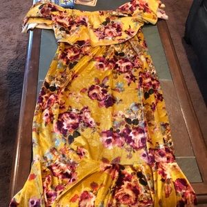 Lularoe off the shoulder dress